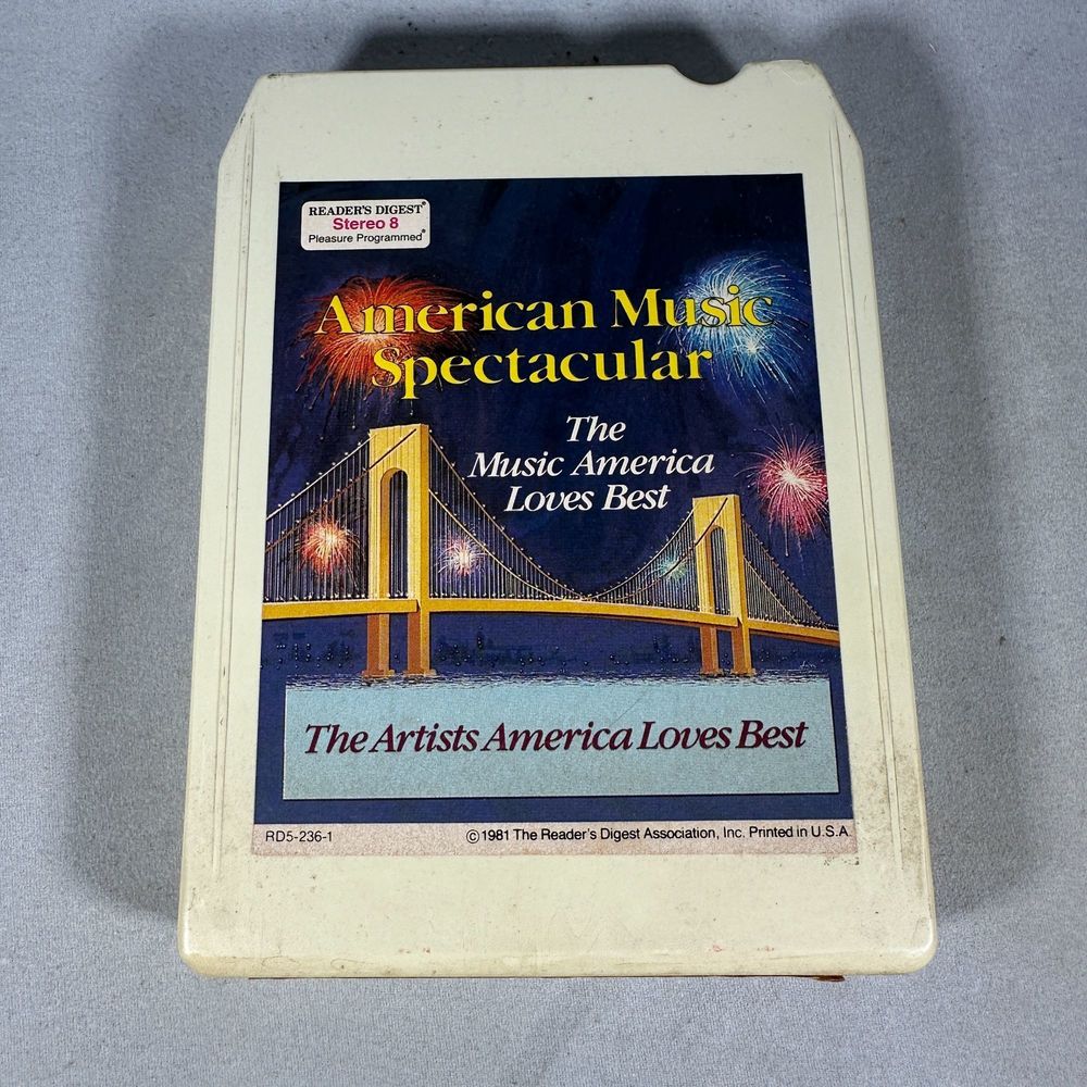 American Music Spectacular 1981 Various Artists Readers Digest 8 Track Tape